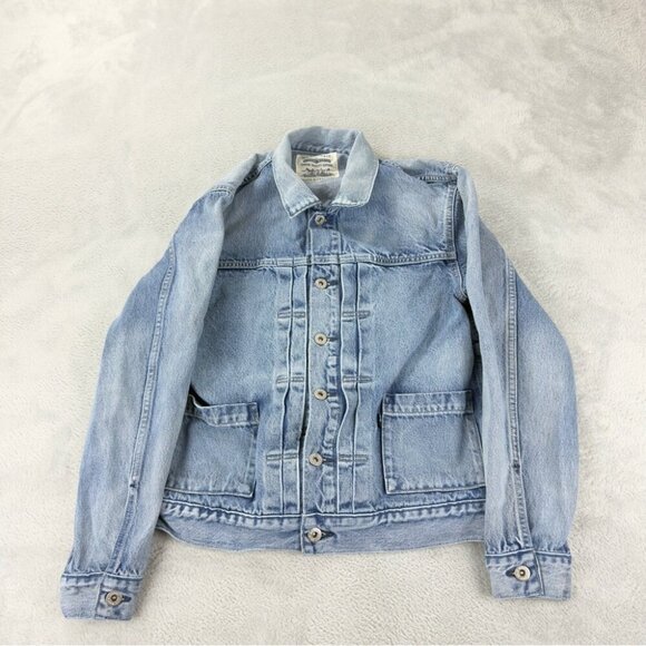 Levi's Women's Size XS Light Blue Denim Trucker Jacket 100% Cotton Made Turkey - Picture 1 of 16